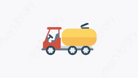 图片素材-064-油箱tank扁平卡通交通运输工具图标元素