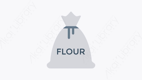 图片素材-067-面粉flour扁平卡通食物餐饮元素图标