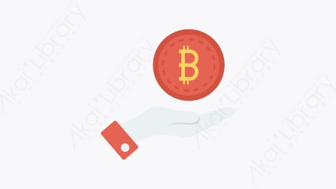 图片素材-068-比特币-28bitcoin扁平卡通比特币区块链和加密货币元素图标