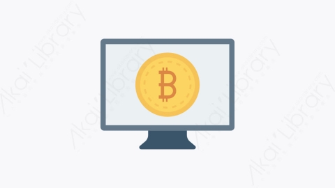 图片素材-069-比特币-27bitcoin扁平卡通比特币区块链和加密货币元素图标
