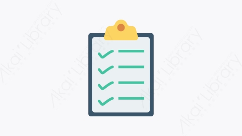 图片素材-069-检查表checklist扁平卡通商业和办公元素图标
