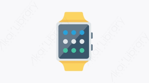 图片素材-071-智能手表-2smartwatch卡通扁平移动和智能设备元素图标