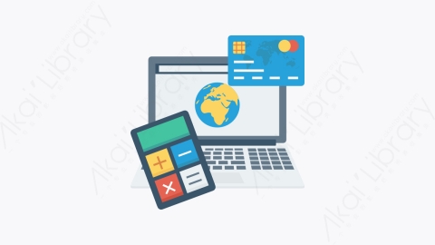图片素材-075-电子商务ecommerce扁平卡通银行和商务金融业图标元素