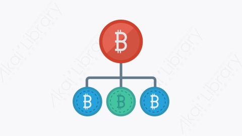 图片素材-076-比特币-21bitcoin扁平卡通比特币区块链和加密货币元素图标