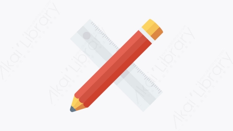 图片素材-076-铅笔pencil扁平卡通学校教育图标元素