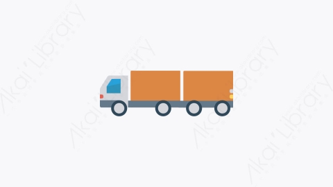 图片素材-076-卡车-12truck扁平卡通交通工具图标元素