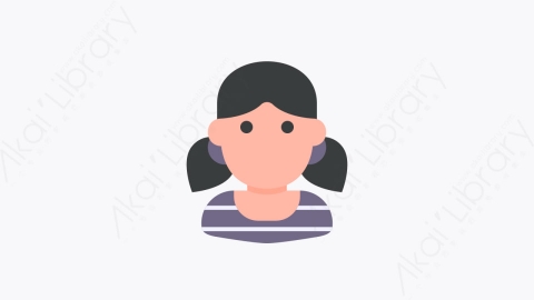 图片素材-078-女人woman扁平卡通人物头像元素图标