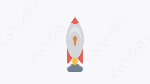 图片素材-079-火箭-1rocket扁平卡通交通运输工具图标元素