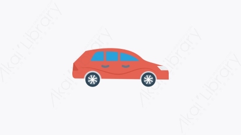 图片素材-080-车辆-4vehicle扁平卡通交通运输工具图标元素