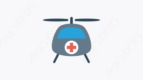 图片素材-081-直升机helicopter扁平卡通医院医疗与健康图标元素