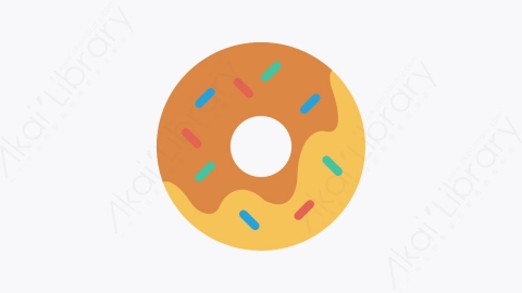 图片素材-083-甜甜圈-3donut扁平卡通食物餐饮元素图标