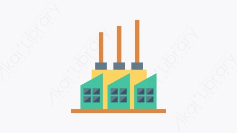 图片素材-083-工厂-1factory扁平卡通城市建筑图标元素