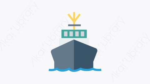 图片素材-083-船-4ship扁平卡通交通工具图标元素