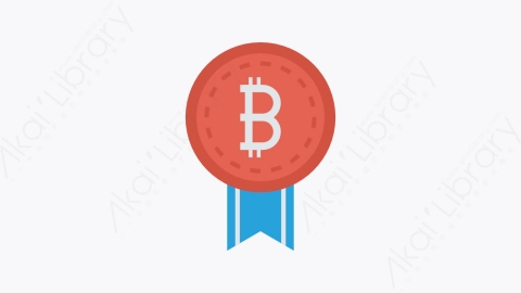 图片素材-084-比特币-14bitcoin扁平卡通比特币区块链和加密货币元素图标