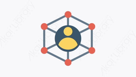 图片素材-085-网络network扁平卡通网络市场营销SEO和营销图标元素