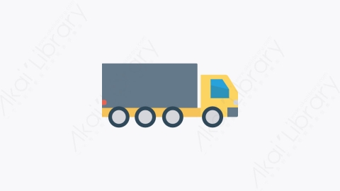 图片素材-087-卡车-10truck扁平卡通交通工具图标元素