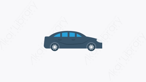 图片素材-095-汽车轿车car扁平卡通交通运输工具图标元素