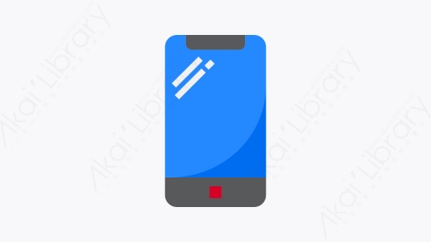 图片素材-095-智能手机smartphone扁平卡通办公室供应商元素图标