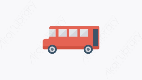 图片素材-096-总线-1bus扁平卡通旅游旅行游记元素图标