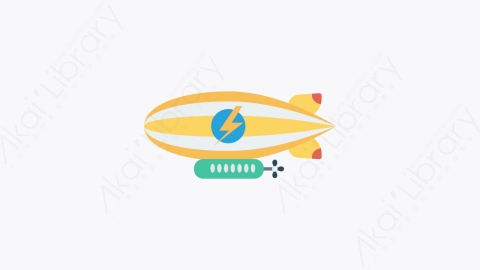 图片素材-096-齐柏林飞艇zeppelin扁平卡通交通运输工具图标元素