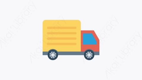 图片素材-097-交货-2delivery扁平卡通交通运输工具图标元素