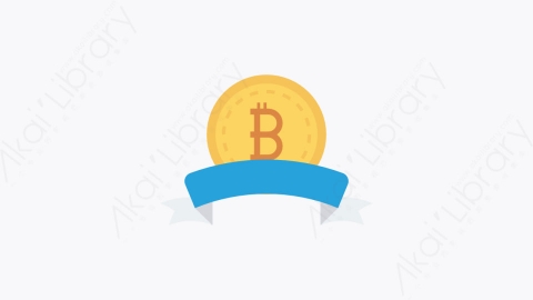 图片素材-100-比特币bitcoin扁平卡通比特币区块链和加密货币元素图标