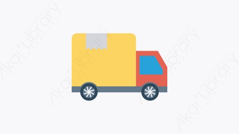 图片素材-100-交货-1delivery扁平卡通交通运输工具图标元素