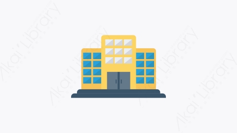 图片素材-100-学校-3school扁平卡通城市建筑图标元素