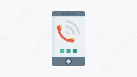 图片素材-101-呼叫call卡通扁平移动和智能设备元素图标