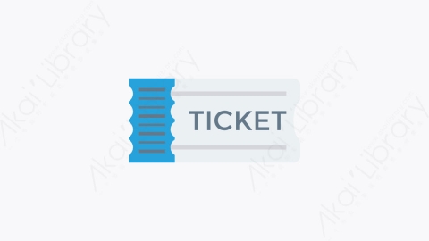 图片素材-102-车票ticket扁平卡通旅游旅行游记元素图标