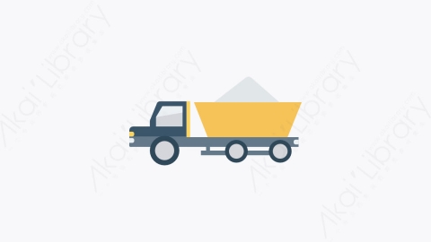 图片素材-102-卡车-5truck扁平卡通交通工具图标元素