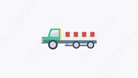 图片素材-105-卡车-4truck扁平卡通交通工具图标元素