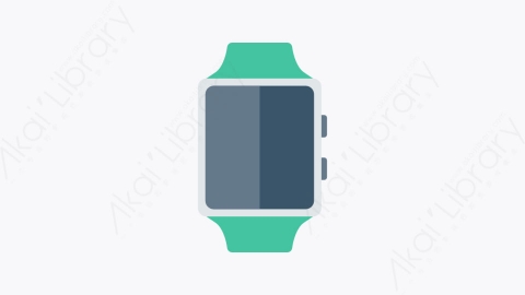 图片素材-107-智能手表smartwatch卡通扁平移动和智能设备元素图标