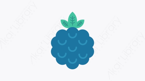 图片素材-108-蓝莓blueberry扁平卡通食物餐饮元素图标