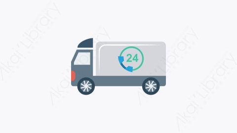 图片素材-109-交货delivery扁平卡通交通运输工具图标元素