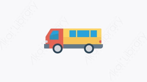图片素材-109-卡车-3truck扁平卡通交通工具图标元素