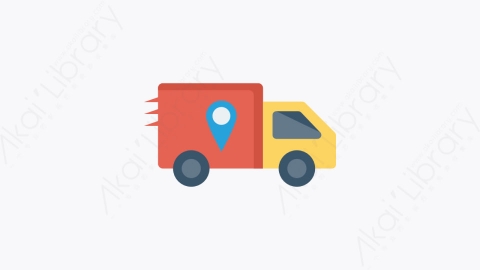 图片素材-110-交货delivery扁平卡通旅游旅行游记元素图标