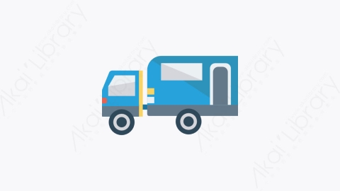 图片素材-111-卡车-2truck扁平卡通交通工具图标元素