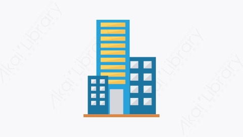 图片素材-112-摩天大楼-2skyscraper扁平卡通城市建筑图标元素