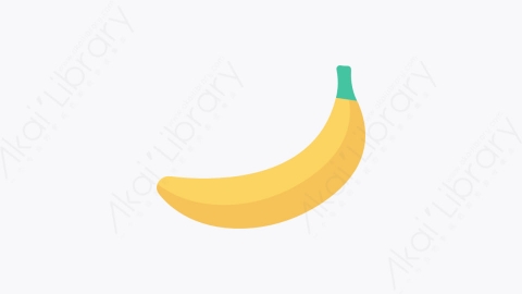 图片素材-115-香蕉banana扁平卡通食物餐饮元素图标
