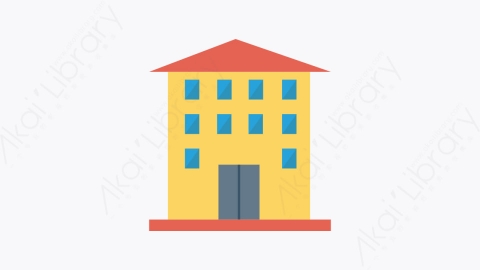 图片素材-132-学校-1school扁平卡通城市建筑图标元素