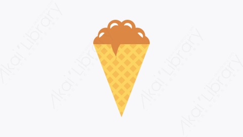 图片素材-140-冰淇淋-1icecream扁平卡通酒店和餐厅元素图标