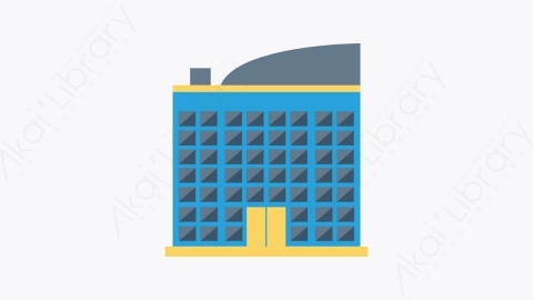 图片素材-142-10号建筑高楼building扁平卡通城市建筑图标元素