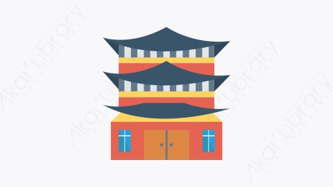 图片素材-143-9号建筑高楼building扁平卡通城市建筑图标元素