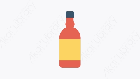 图片素材-149-瓶子-6bottle扁平卡通食物餐饮元素图标