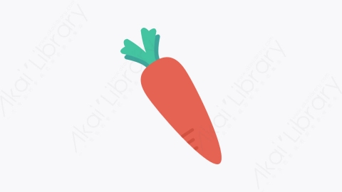 图片素材-151-胡萝卜carrot扁平卡通食物餐饮元素图标