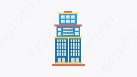 图片素材-169-摩天大楼-1skyscraper扁平卡通城市建筑图标元素
