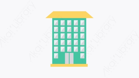 图片素材-177-大楼-1building扁平卡通城市建筑图标元素