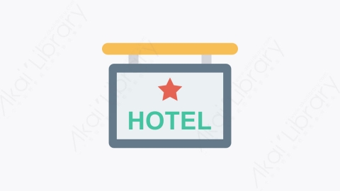 图片素材-192-酒店-7hotel扁平卡通酒店和餐厅元素图标
