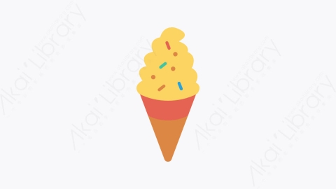 图片素材-198-冰淇淋-4icecream扁平卡通食物餐饮元素图标